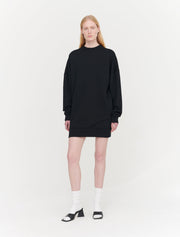 Black long Sweatshirt tops for women