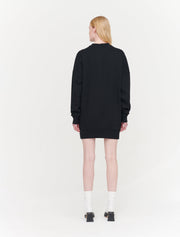 Black long Sweatshirt tops for women