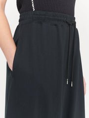 black midi skirt