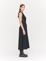 black midi skirt