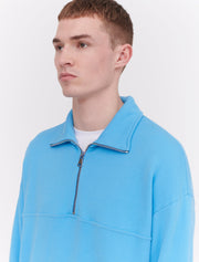 Organic Cotton Loopback Half Zip Sweat