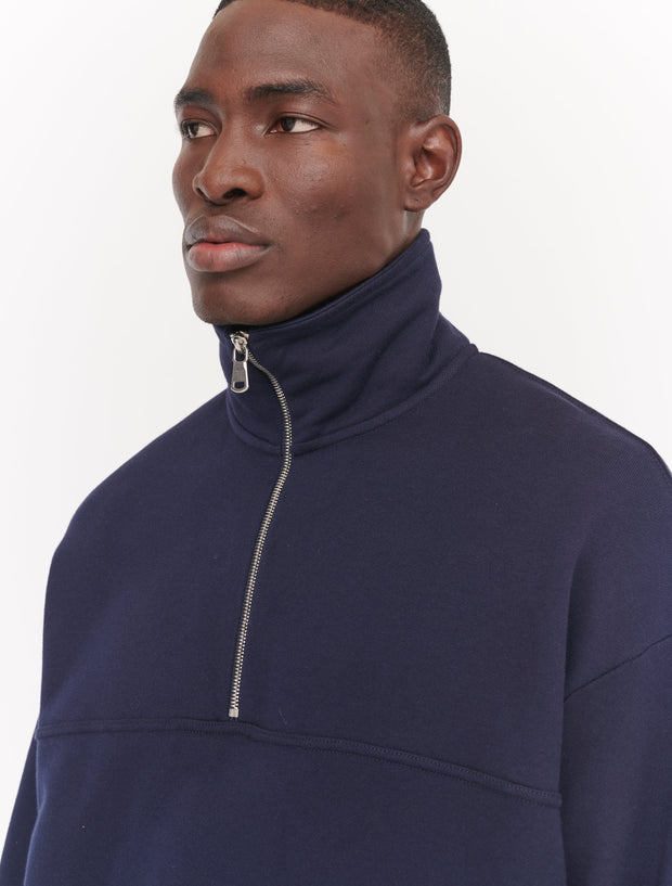 half zip sweatshirt