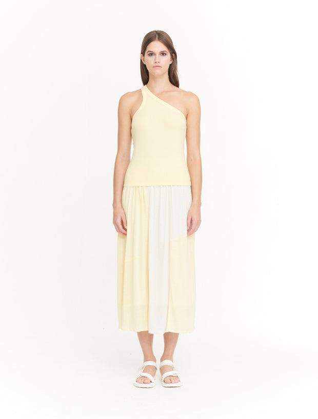 Emma Stretch TENCEL™ Rib Asymmetric Vest