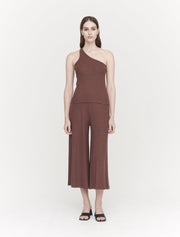 Emma Stretch TENCEL™ Rib Asymmetric Vest