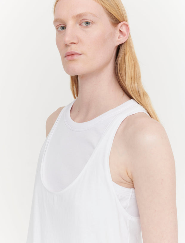 White Oversized Vest for Women