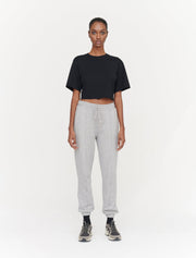 Black Cropped T-Shirt