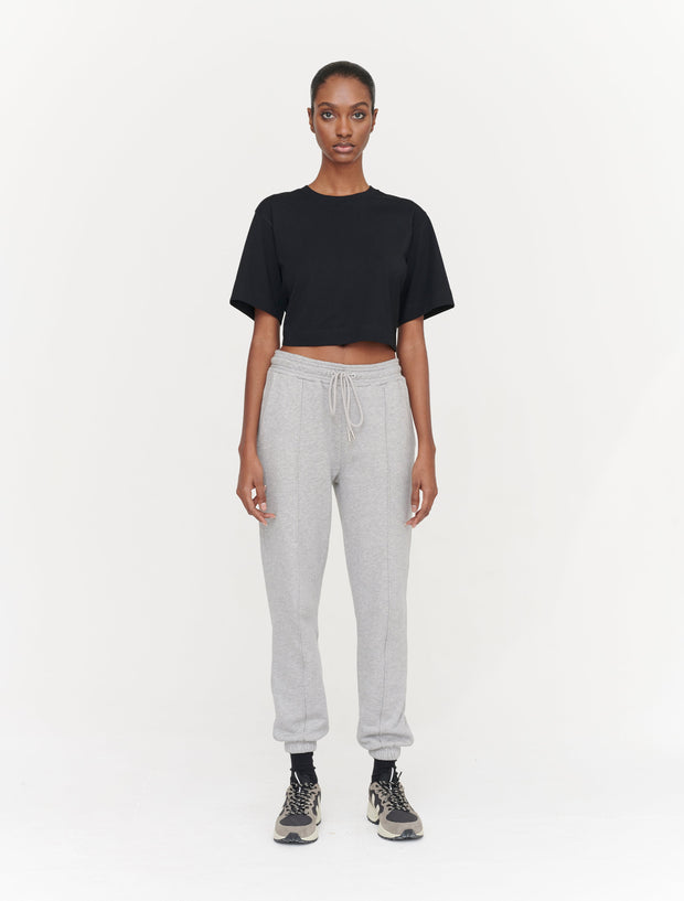 Black Cropped T-Shirt