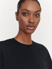 Black Cropped T-Shirt