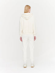 White zip up hoodies