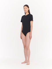 black t shirt bodysuit