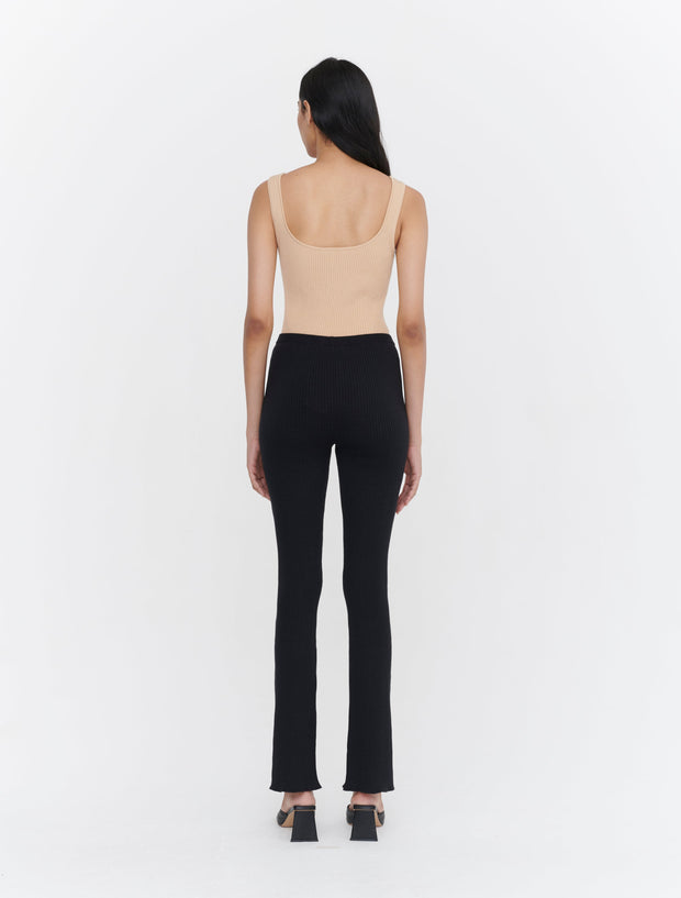 Sunburst Rib Split Seam Legging